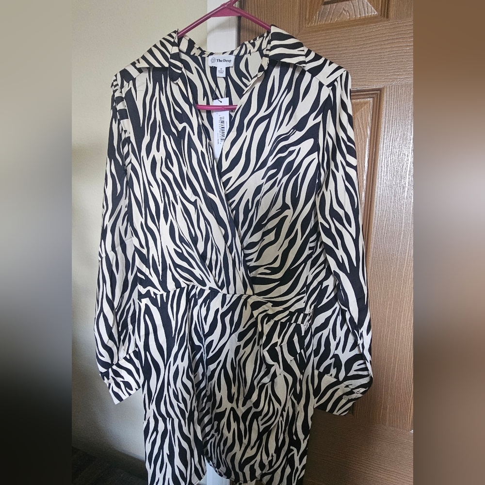 Zebra Print Mini Dress
